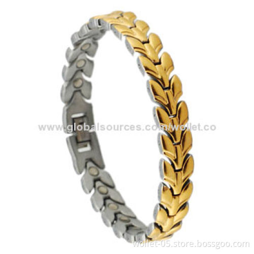 New Style IPG Plated 316L Stainless Steel Bracelet, Available in Various Sizes